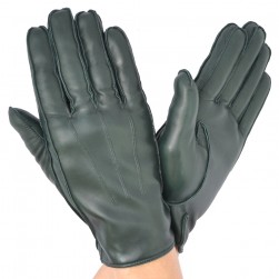 Мужские перчатки кожаные  мод.499 эвкалипт