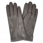 Чоловічі рукавички шкіряні GlovesUA мод.158 ашез (3 смужки)