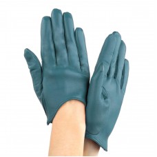 Женские перчатки кожаные GlovesUA мод.377 петролеум