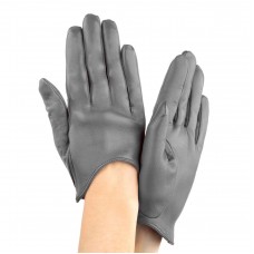 Жіночі шкіряні рукавички GlovesUA мод.377 сірі