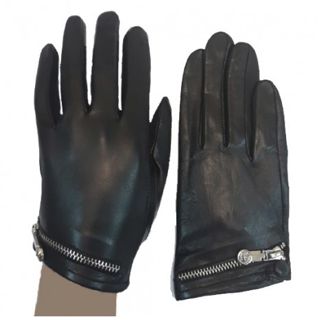 Женские перчатки кожаные Pitas мод. LN0455 черные
