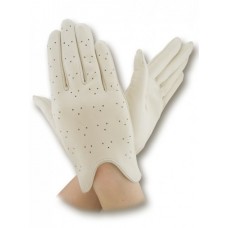 Жіночі шкіряні рукавички GlovesUA мод.060 білі