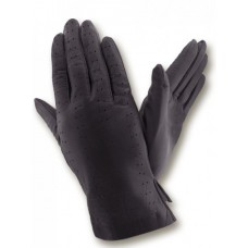 Жіночі шкіряні рукавички GlovesUA мод.087 чорні