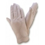 Жіночі рукавички шкіряні GlovesUA мод.114 бісквітні