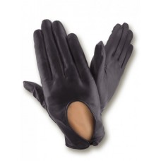 Женские автомобильные кожаные перчатки  GlovesUA мод.200 черные