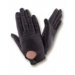 Жіночі шкіряні рукавички GlovesUA мод.250 чорні