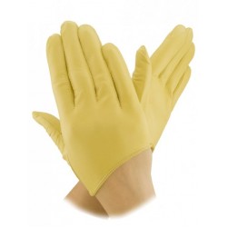 Женские перчатки кожаные GlovesUA мод 316 лайм