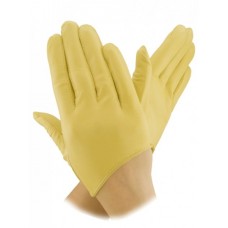Жіночі шкіряні рукавички GlovesUA мод.316 лайм