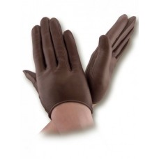 Женские перчатки кожаные GlovesUA мод.377 шоколад