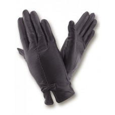 Женские кожаные перчатки GlovesUA мод.089 черные