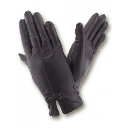 Женские кожаные перчатки GlovesUA мод 089 черные