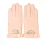 Женские кожаные перчатки GlovesUA мод 396 розовые