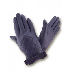 Женские кожаные перчатки GlovesUA мод 408 джинс