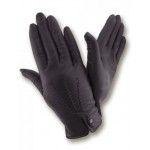 Женские кожаные перчатки GlovesUA мод 427 черные