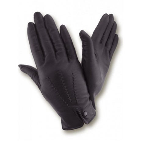 Жіночі шкіряні рукавички GlovesUA мод.427 чорні - На підкладці Жіночі шкіряні рукавички GlovesUA мод.427 чорні