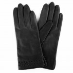 Женские кожаные перчатки GlovesUA мод 003 черные