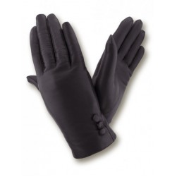Женские кожаные перчатки GlovesUA мод 037 черные