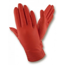 Жіночі шкіряні рукавички GlovesUA мод.040 червоні