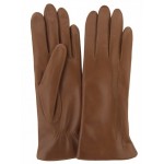 Женские кожаные перчатки GlovesUA мод 097 светлый коньяк