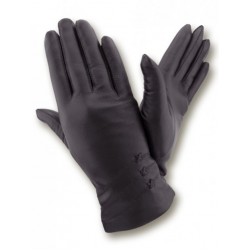 Женские кожаные перчатки GlovesUA мод 100 черные