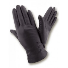 Жіночі шкіряні рукавички GlovesUA мод.100 чорні