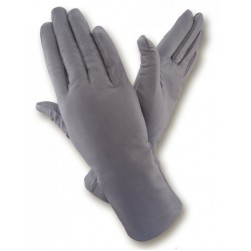 Женские замшевые перчатки GlovesUA мод129 светло серые
