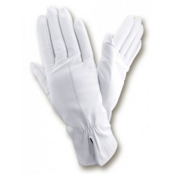 Женские кожаные перчатки GlovesUA мод 137 белые