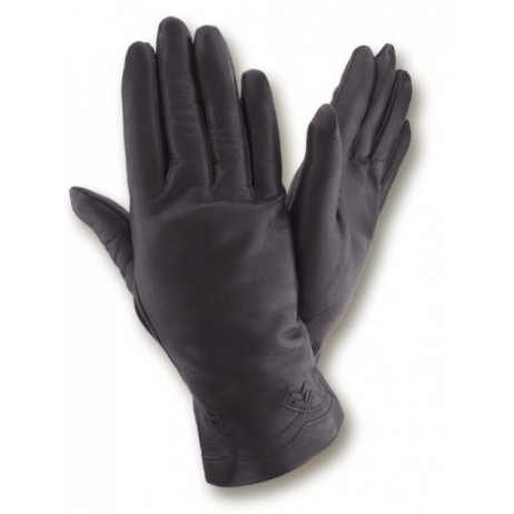 Жіночі шкіряні рукавички GlovesUA мод.139 чорні