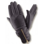 Жіночі шкіряні рукавички GlovesUA мод.185 чорні - На підкладці Жіночі шкіряні рукавички GlovesUA мод.185 чорні
