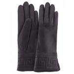 Жіночі шкіряні рукавички GlovesUA мод.197 чорні