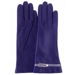 Женские кожаные перчатки GlovesUA мод 234 темно синий