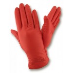 Женские кожаные перчатки GlovesUA мод 237 красные