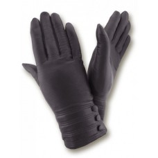 Жіночі шкіряні рукавички GlovesUA мод.255 чорні