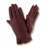 Женские кожаные перчатки GlovesUA мод 287 бордо