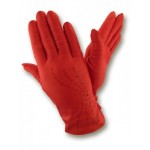 Жіночі шкіряні рукавички GlovesUA мод.289 червоні