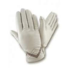 Жіночі шкіряні рукавички GlovesUA мод.438 білі