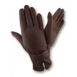 Женские кожаные перчатки GlovesUA мод 441 каштан
