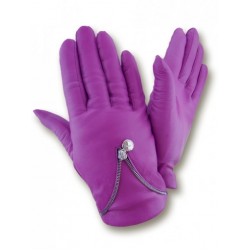Женские кожаные перчатки GlovesUA мод 444 фуксия
