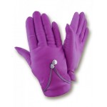 Женские кожаные перчатки GlovesUA мод 444 фуксия
