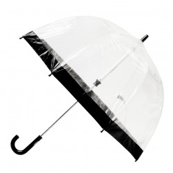 Детский зонт-трость прозрачный Fulton Funbrella-2 C603 - Black (Черный)