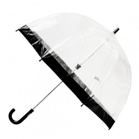 Детский зонт-трость прозрачный Fulton Funbrella-2 C603 - Black (Черный)