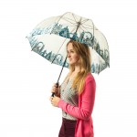 Женский зонт-трость прозрачный Fulton Birdcage-2 L042 - London Icons (Иконки)