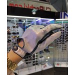 Жіночі шкіряні рукавички GlovesUA мод.274 срібло