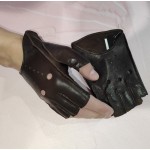 Чоловічі рукавички мітенки шкіряні GlovesUA мод.315 чорні - Автомобільні Чоловічі рукавички мітенки шкіряні GlovesUA мод.315 чорні