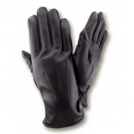 Мужские кожаные перчатки GlovesUA мод309 черные - На пoдкладке Мужские кожаные перчатки GlovesUA мод309 черные