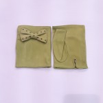 Жіночі рукавички мітенки шкіряні GlovesUA мод.339
