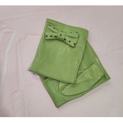 Жіночі рукавички мітенки шкіряні GlovesUA мод.339