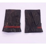 Женские перчатки митенки кожаные GlovesUA мод 383 черные