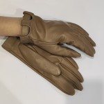 Женские перчатки кожаные GlovesUA мод-359 альпака