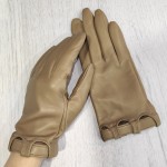 Женские перчатки кожаные GlovesUA мод-359 альпака
